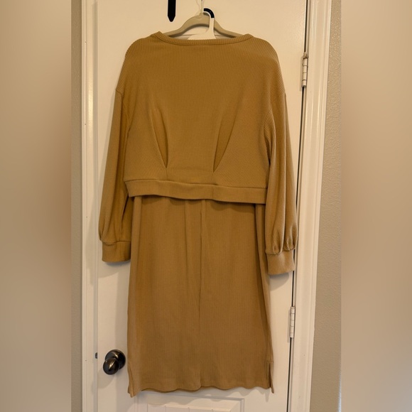 Isabel Maternity Ribbed Layered Sweater Set - Picture 2 of 3